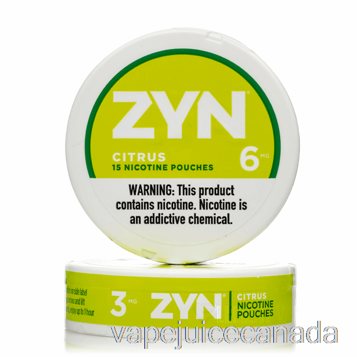 Vape Juice ZYN Nicotine Pouches - CITRUS 3mg (5-PACK)